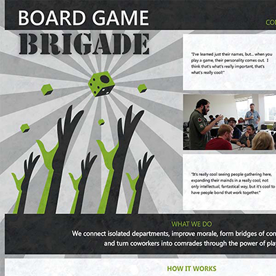 Board Game Brigade Microsite